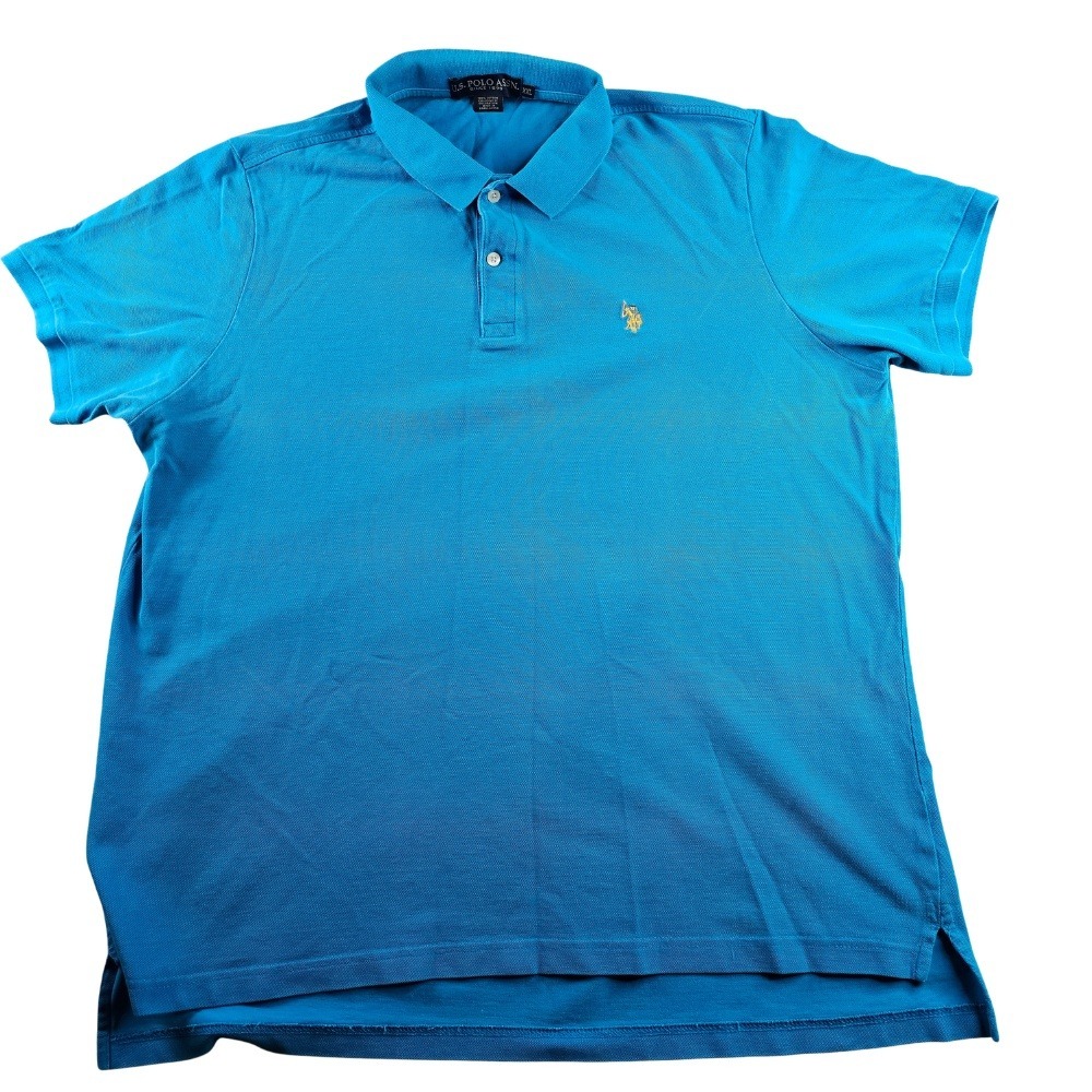 US Polo Assn‎ Short Sleeve Polo Shirt Mens Size XXL Blue Classic Fit